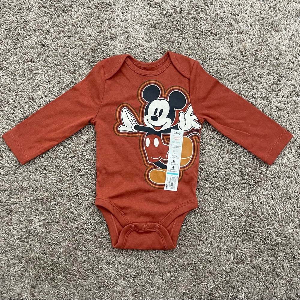 NWT 6M Disney/Jumping Beans Mickey Onesie